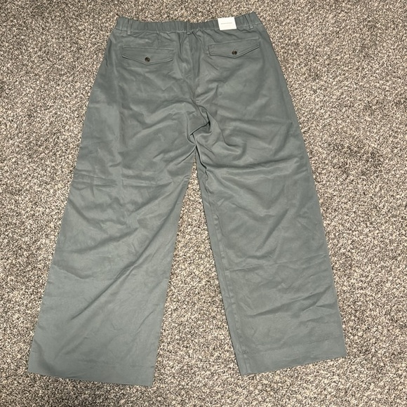 NWT! Banana Republic Gray Succulent 
The Everyday Wide Leg Pant - Size Large - Picture 8 of 8